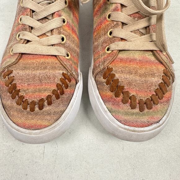 Justin Reba Shoes Womens 8.5 Arreba Striped Western Aztec Boho Festival Sneaker - Picture 5 of 14